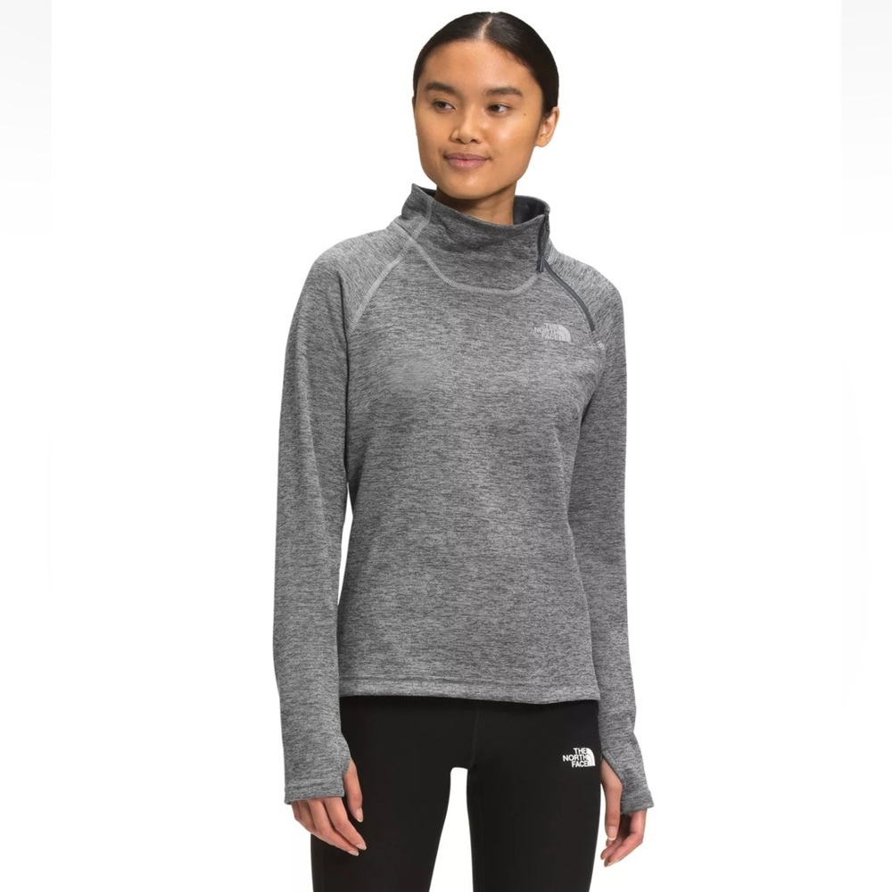 The North Face Womens Canyonlands 1/4 Zip Pullover Jacket Size Small Gray